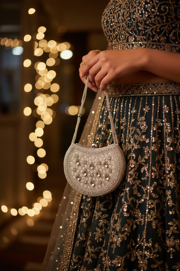 SILVER DEW MINI PURSE
