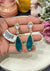 TURQUOISE AD DOUBLET STONE EARRING