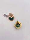 EMERALDJADAU DUBLET STUDS