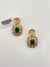 RUST GOLD POLKI EARRING