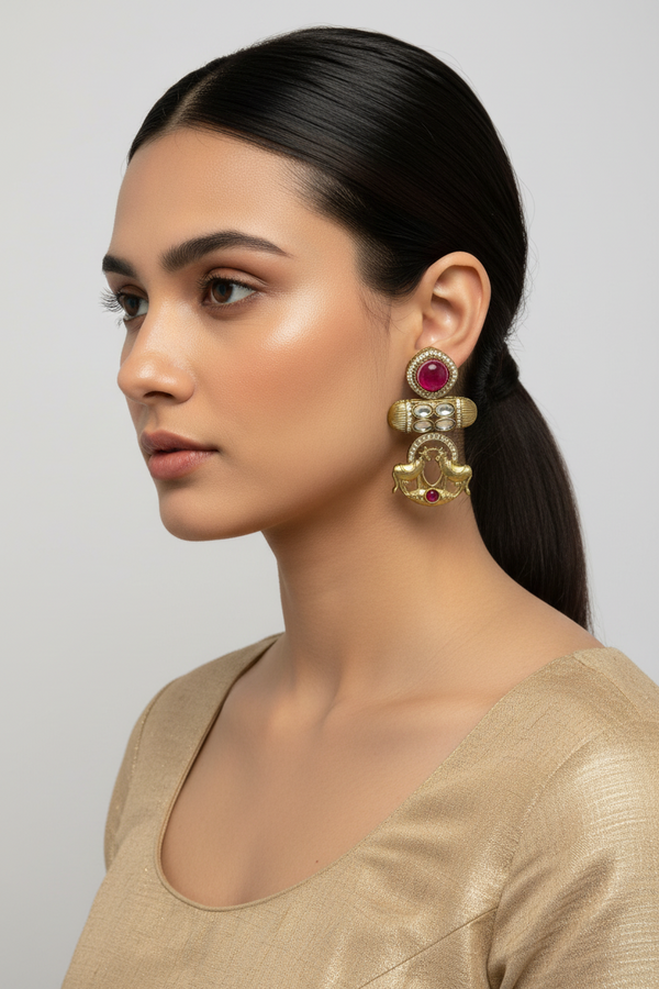 RUBY MONSALISA KUNDA EARRINGS