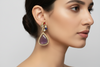 PEACOCK LAVENDER MONALISA EARRING
