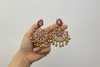MAUVE CHANDBALI EARRINGS