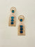 PEACOCK BLUE AD EARRING