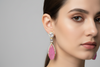 PINKAD DOUBLET STONE EARRING