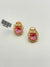 PINK DOUBLET STONE STUDS
