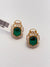 EMRALD DOUBLET STONE STUDS