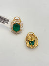 EMRALD DOUBLET STONE STUDS