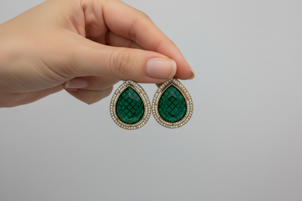 GREEN ARVI STUDS