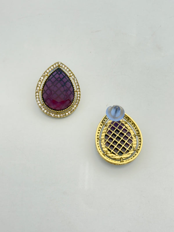PURPLE ARVI STUDS