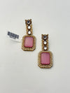 PINK POLKI EARRING