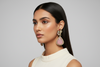 PEACOCK PINK MONALISA EARRING