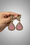PEACOCK PINK MONALISA EARRING
