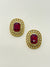 RED ZICRON STUDS