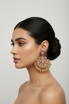 MAUVE CHANDBALI EARRINGS