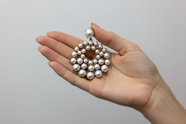 PEARL CHANDBALI EARRINGS