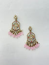 PINK Colourful Kundan Earrings