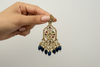BLUE Colourful Kundan Earrings