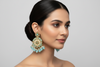 SKY BLUE MOTI EARRINGS